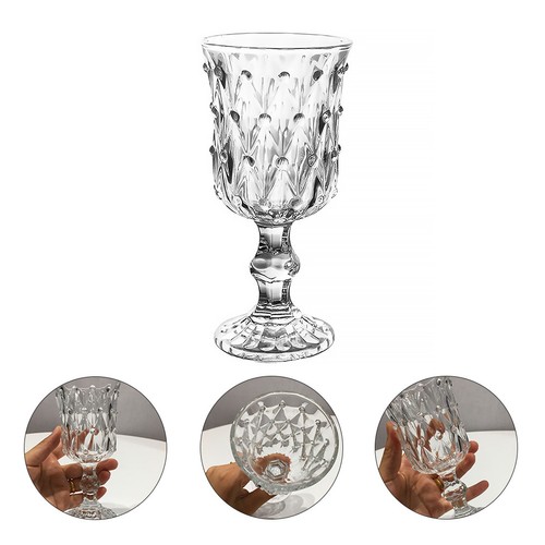 1pc vintage relief goblet - 1pc,