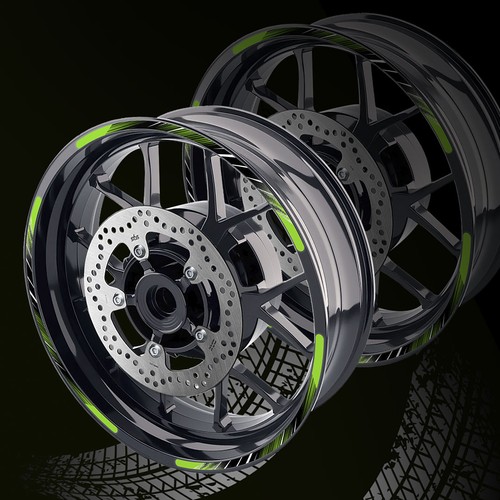 Green inch outer rim - green,