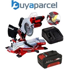 Einhell Cordless 18v Mitre Saw 210mm Power X-Change TE-MS 18/210 1 x 4ah Battery