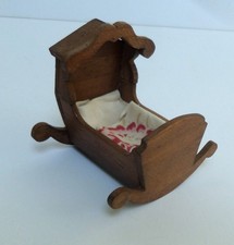 Miniature Wooden Crib for