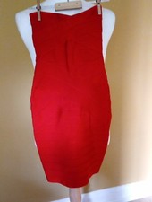 Celeb Boutique Dress Size S Strawberry Colour Strapless Bodycon Dress
