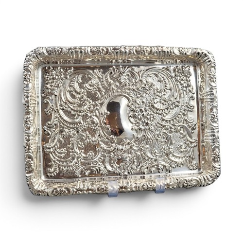Edwardian sterling silver card