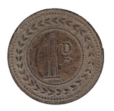 1d Token Wisbech St Mary –