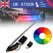 22 RGB 48LED Night Rider Scanner Light Lamp Bar Car Flash Strobe Wireless Remote