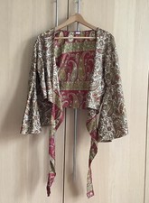 Silk Butterfly Sleeve Tie Top
