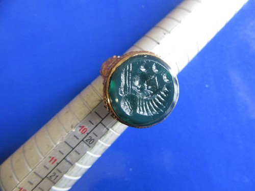 Ancient roman green gem - ancient,