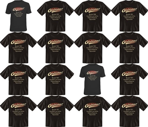 Mens shirt birthday oldtimer - t-shirt,