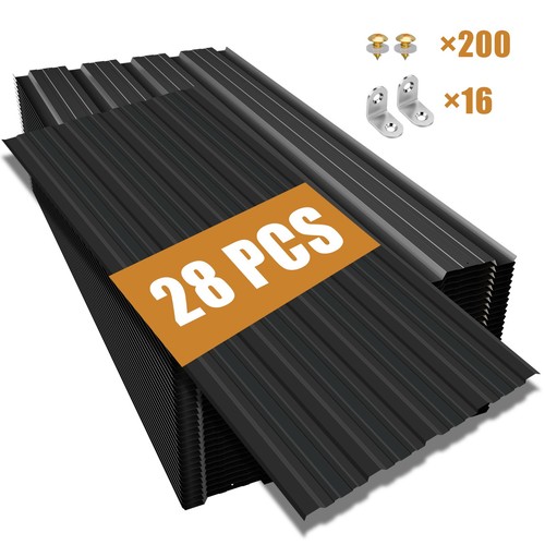 28pcs 11m black corrugated - 28pcs,