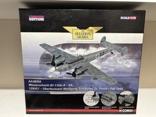 CORGI 1/72 AA38502 MESSERSCHMITT Bf-110G-4 OBLT WOLFGANG SCHNAUFER ST. TROND  