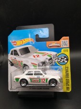 Hot Wheels 1970 Ford Escort RS1600 white  Castrol sealed on short card 