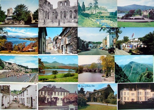 Topographical postcards - postcards,