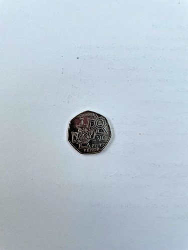 50p coin victoria cross 2005 - victoria,