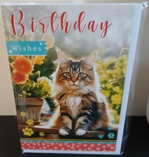 CUTE CAT FEMALE MALE BIRTHDAY