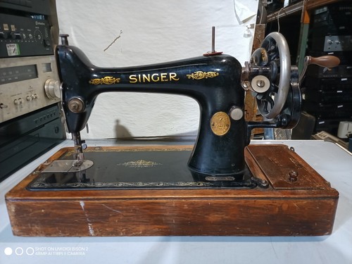 Vintage hand crank singer - vintage,