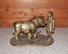 Vintage Solid Brass Heavy Farm