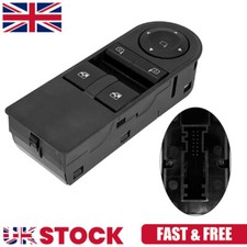 13228706 For Vauxhall Astra H Zafira B Driver Side Electric Window Switch Button