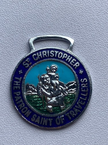 Vintage enamel christopher - enamel, st