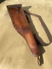 BROWN LEATHER LEG OF MUTTON GUN CASE/SLIP FOR UP TO 30" SINGLE BARREL  SHOT GUN