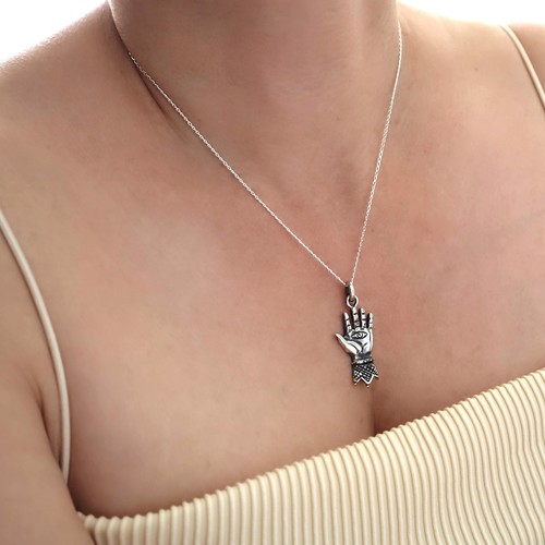 Hand hamsa necklace 925 - hand, of
