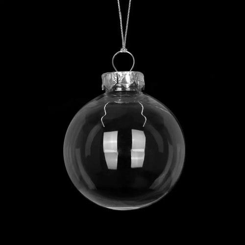 8cm clear plastic ball - 6/8cm,