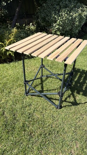 Fold away camping table with - away,