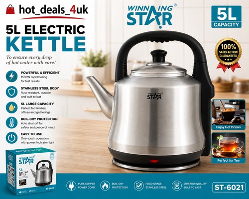Large capacity stainless - 5l,