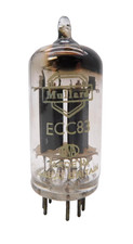 Vintage Mullard ECC83 12AX7 Long Plate Square Getter Valve Used Strong (V66) #1