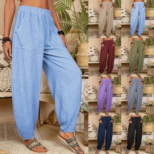 Plus size womens cotton linen - plus,