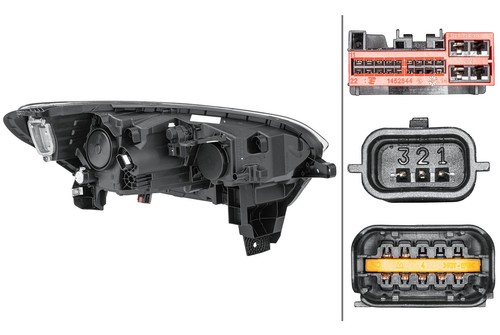 Hella led headlight left - hella, led-headlight