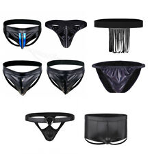 MEN Faux Leather PVC ZIPPED