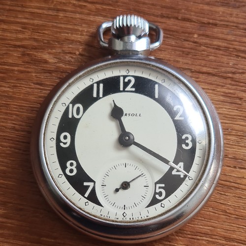 Vintage metal ingersoll pocket - metal,