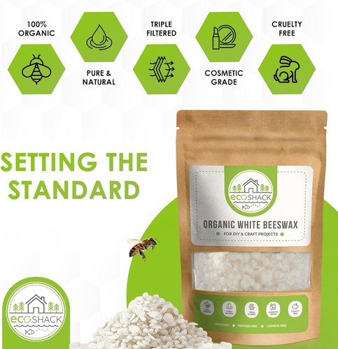 Organic white beeswax pellets - beeswax,