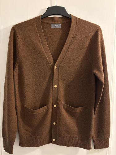 Men brown cardigan - cardigan, tu