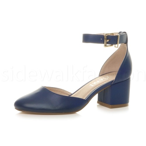 Womens ladies low - mid, heel