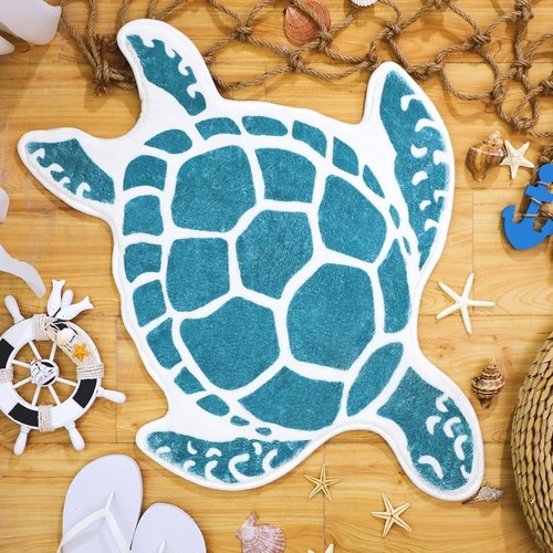Washable sea turtle bathroom - washable,