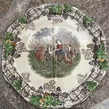 Copeland 'Spode', plate, 'Byron', Series 2 , quartered design