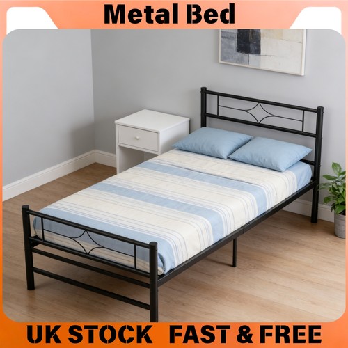 Metal bed frame single - frame,