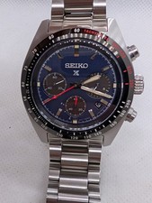 Seiko Speedtimer SSC815P1  Solar Watch Blue Dial