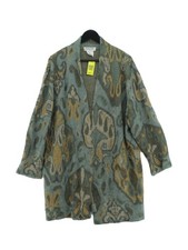 Jaeger Women's Cardigan M Blue Mohair with Polyamide, Wool V-Neck Cardigan