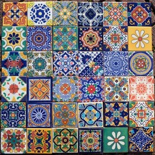 36 AUTHENTIC MEXICAN TILES