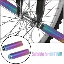 Mountain Bike BMX Alloy Foot Stunt Pegs 3/8'' Footrest Lever Cylinder Grip Axle.