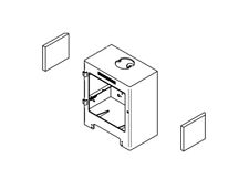 1 SIDE FIRE BRICK TO SUIT YEOMAN CL5 MK1 MULTI FUEL STOVE 195MM X 220MM*, CE7814