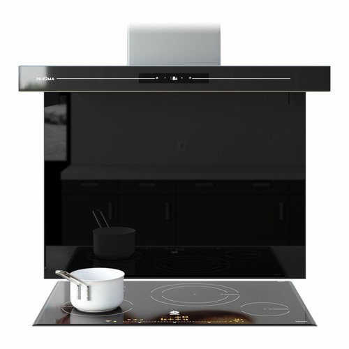 Kitchen glass splashback - kitchen,
