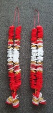 2 X Indian bollywood (asian)Wedding,Umrah,Hajj,Milani Red Gold White Garland