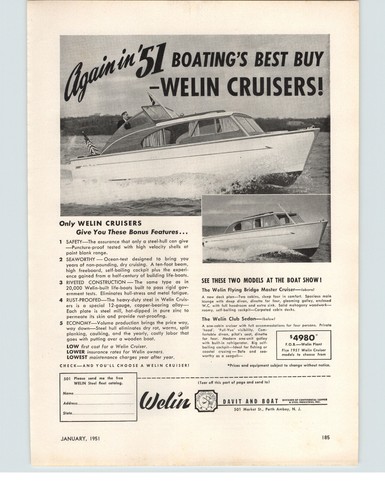 1951 paper welin cruiser - 1951,