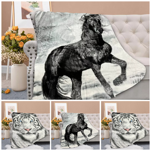 Animal mink throw small - small, large