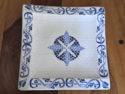 Large italian square ceramic - square,