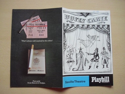 Programme theatre opera - programme, the