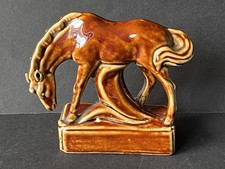 Vintage Brown Glazed Ceramic