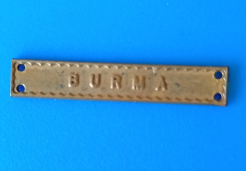 Burma full size - medal, clasp